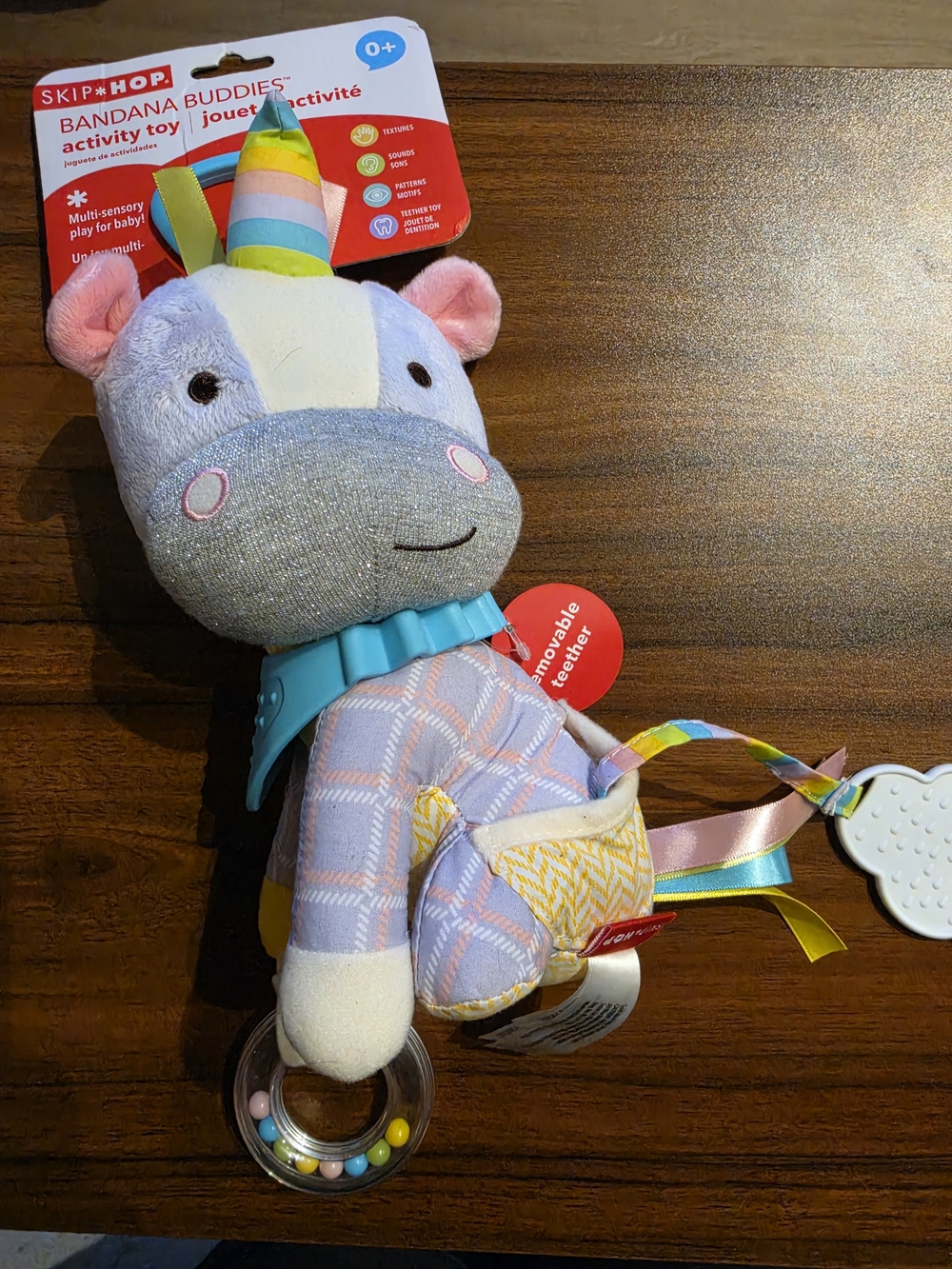 Skip Hop Unicorn Bandana Buddies Activity Toy - Pastel Multi